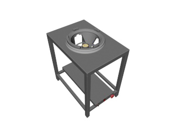 猛火爐 尺寸:450x650x700mm